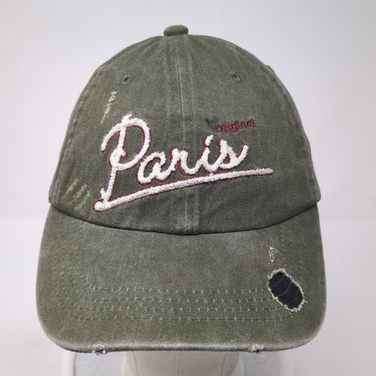 Paris Original Baseball Cap Green One Size Adjustable Distressed Robin Ruth