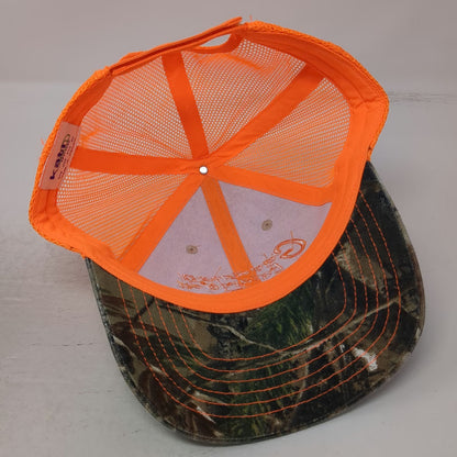 Kati Baseball Cap Orange Camo One Size Goodman Excavation Hauling Mesh Hat