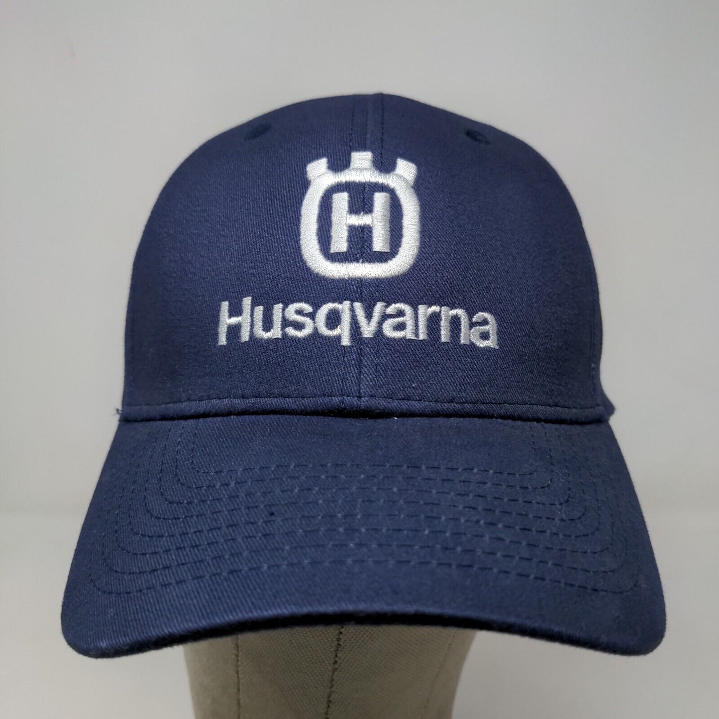 Husqvarna Men's Strapback Hat Blue Adjustable Embroidered Logo