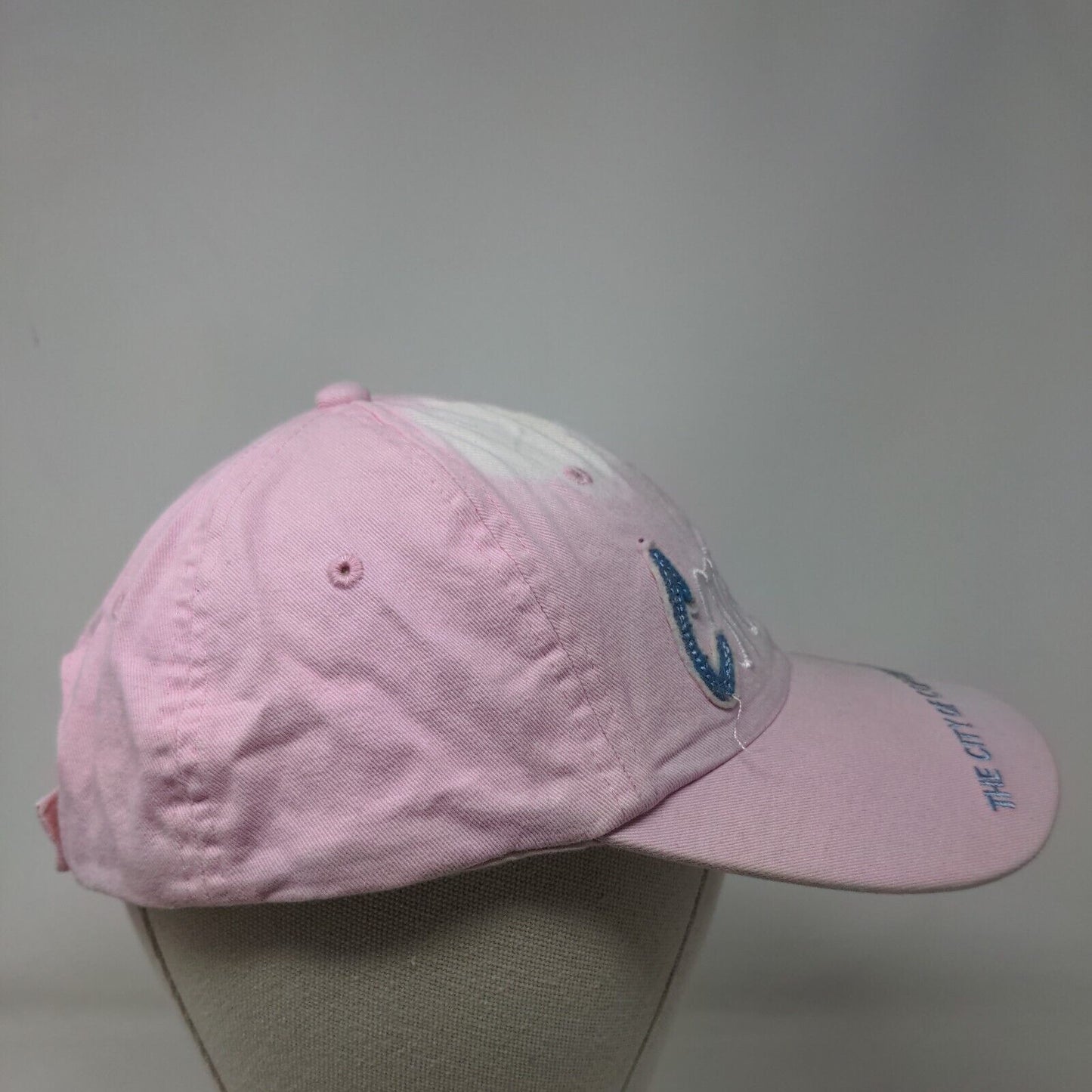 The City Of Copenhagen Strapback Hat Pink One Size Embroidered