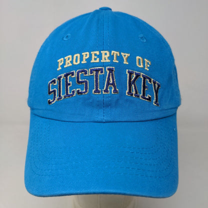 Unbranded Men's Strapback Hat Blue Adjustable Embroidered Siesta Key Logo