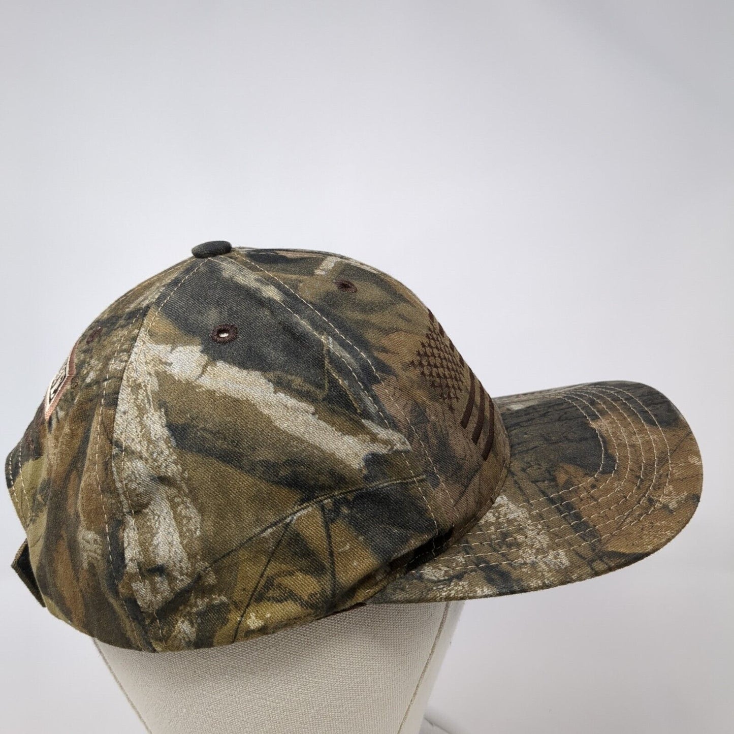 USA Flag Totaline Strapback Hat Camo One Size Adjustable Hunting Outdoor