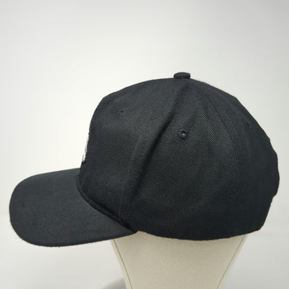 Joycap Snapback Hat Black One Size Skeleton Middle Finger Acrylic Graphic