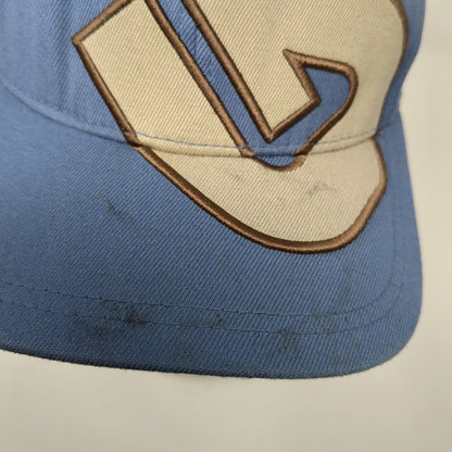 Burton Fitted Hat Blue S/M Flexfit Embroidered Lightweight Vented Holes Yupoong