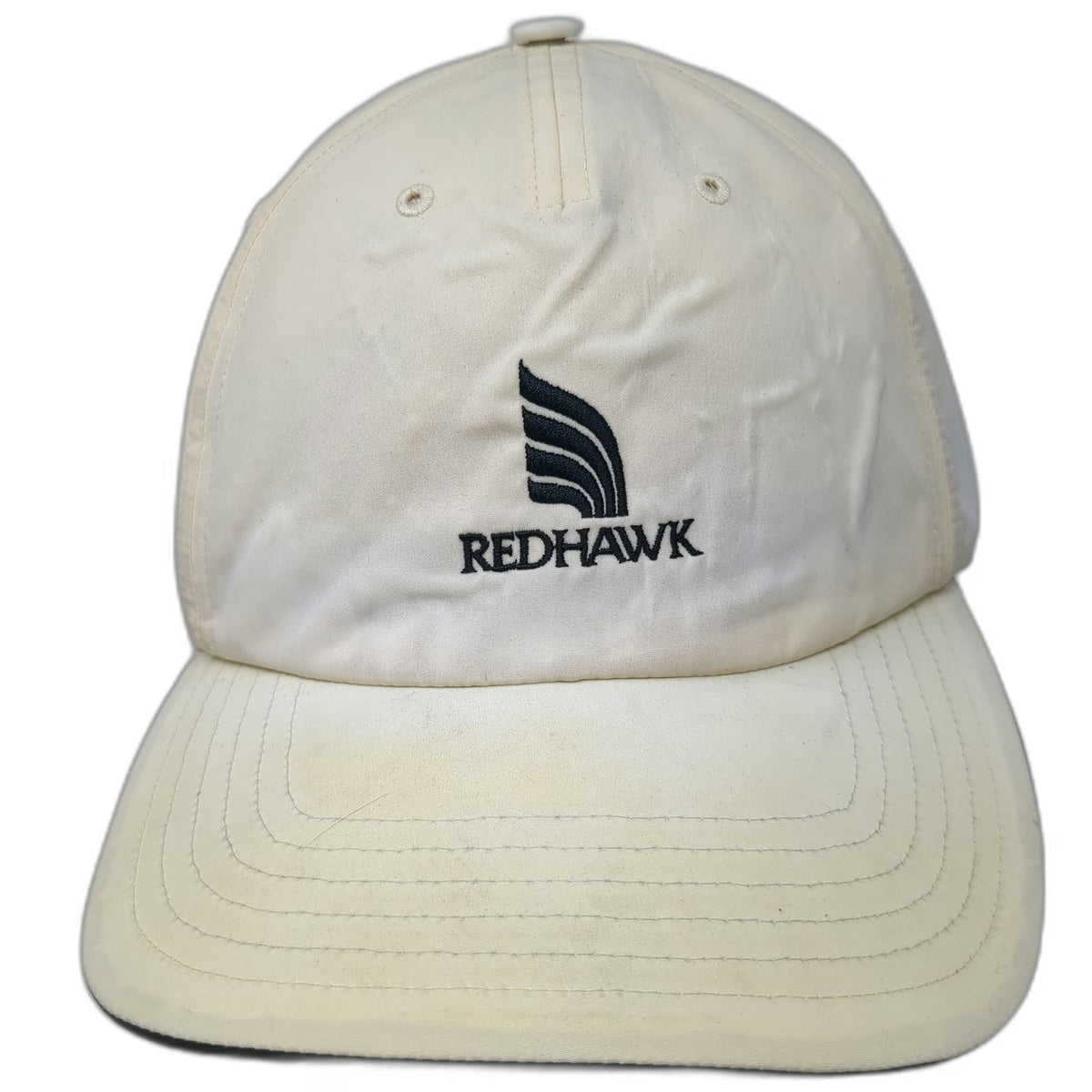 Adidas Baseball Cap Beige One Size Slideback Redhawk Logo Embroidery Golf Hat