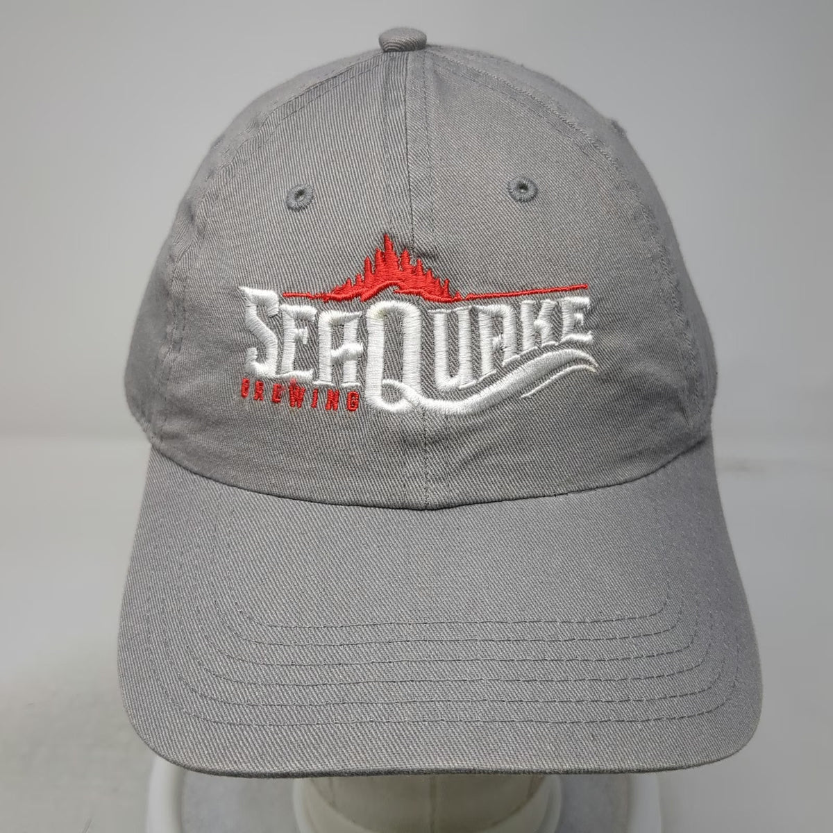 OTTO Baseball Cap Gray One Size SeaQuake Brewing Slideback Cotton Logo hat