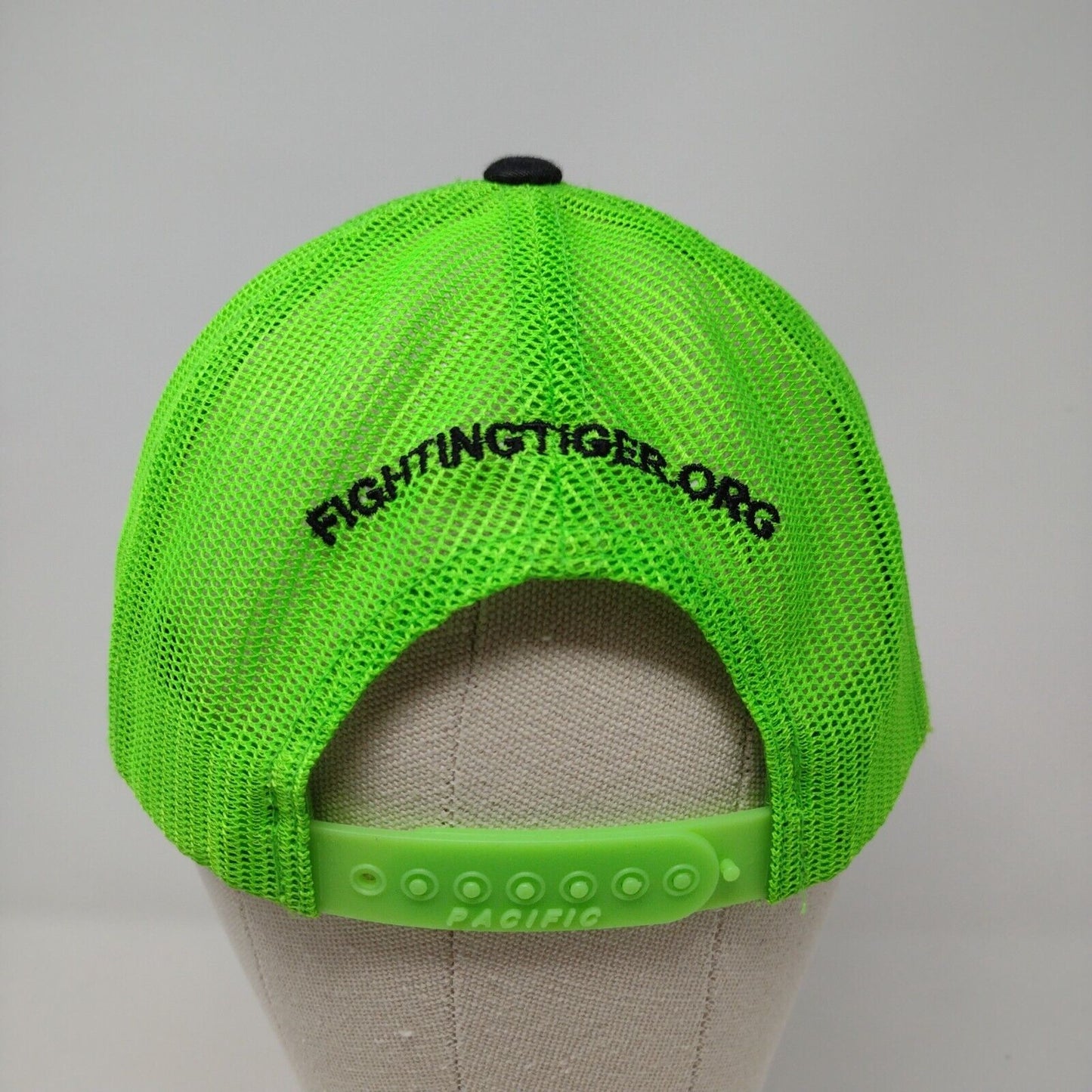 Fighting Tiger Ribbon Snapback Trucker Hat Multicolor OSFA Mesh Back