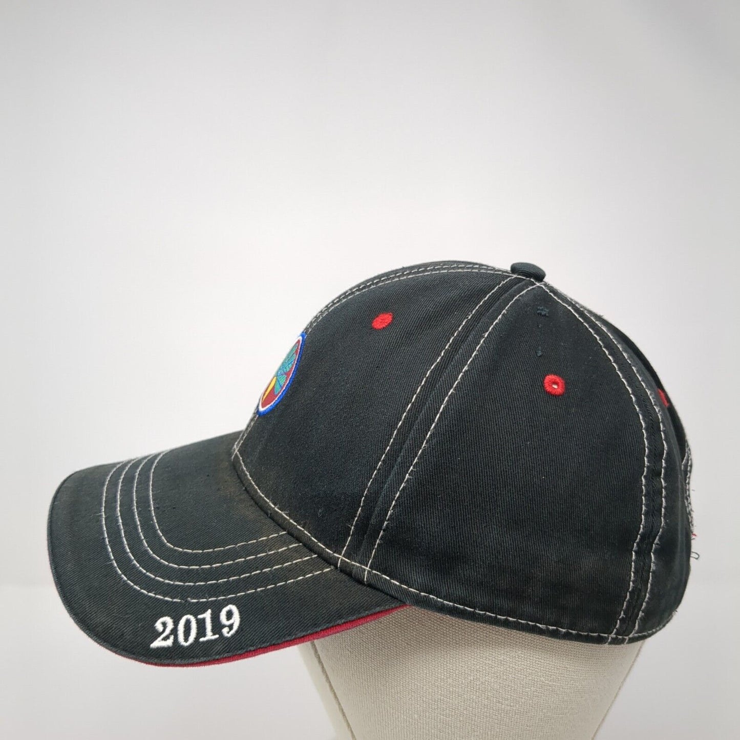 2019 Diamond Plated Strapback Hat Black OS Adjustable Embroidered Coaches Choice
