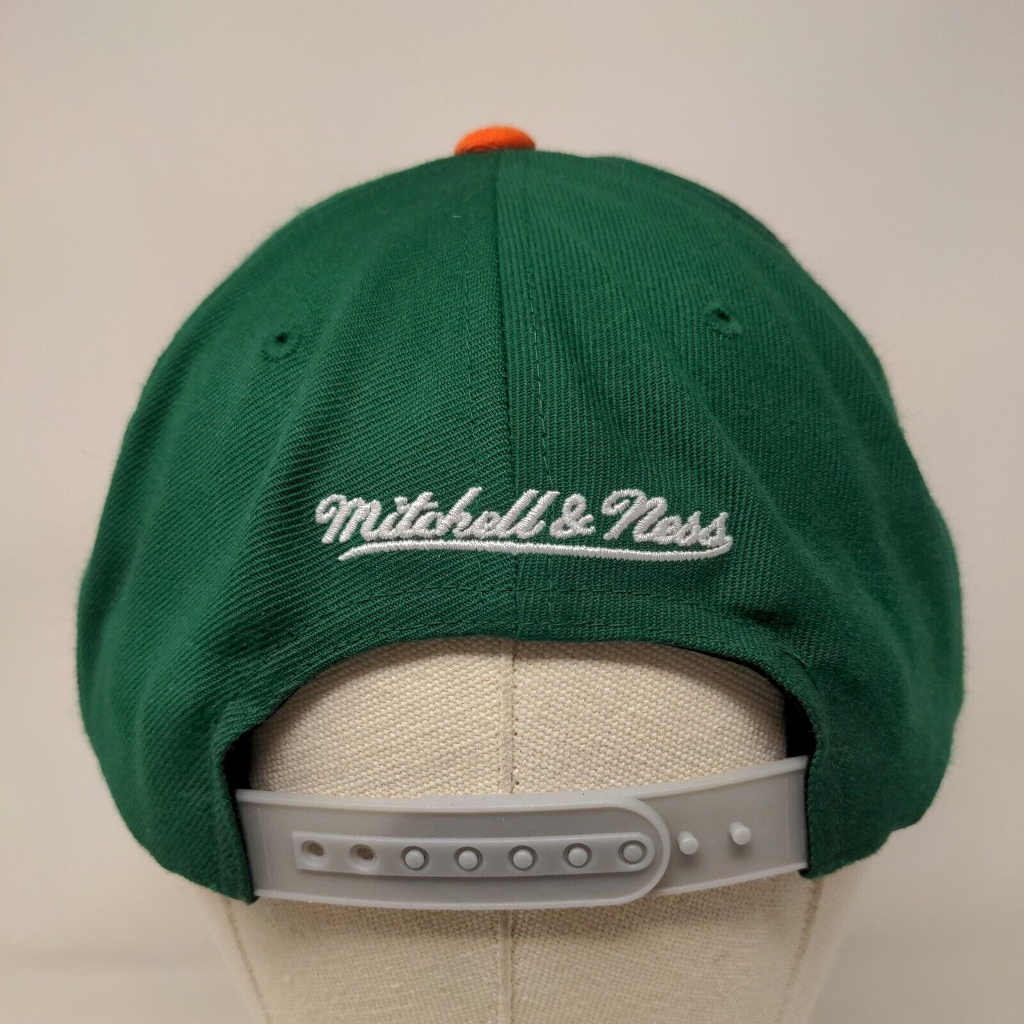 Mitchell & Ness Snapback Hat 'Canes Miami Hurricanes Vintage Embroidered NCAA