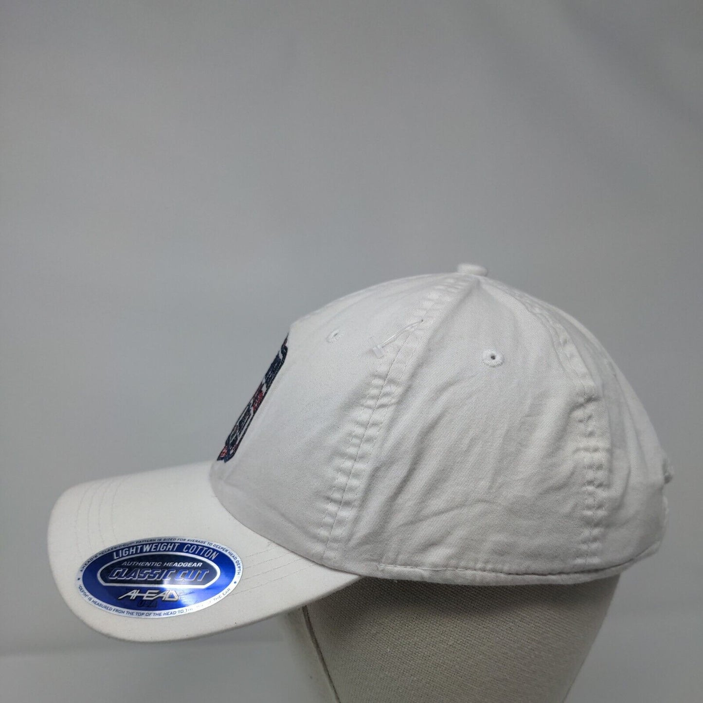 Super Bash The Row 2019 Strapback Hat White Classic Cut Embroidered