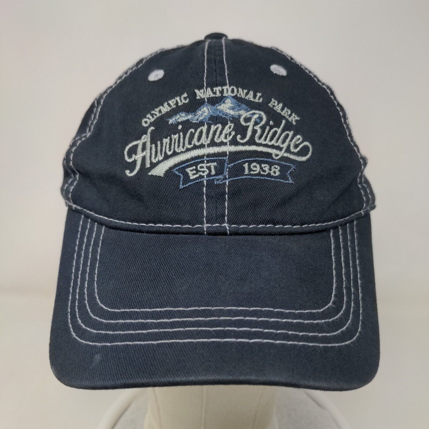 Olympic National Park Hurricane Ridge Slideback Hat Blue One Size Embroidered