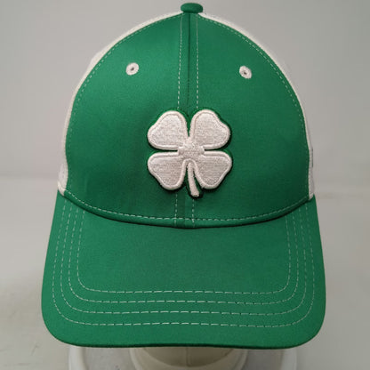 Black Clover Baseball Cap Green White M Live Lucky Clover Stretch Fit Hat