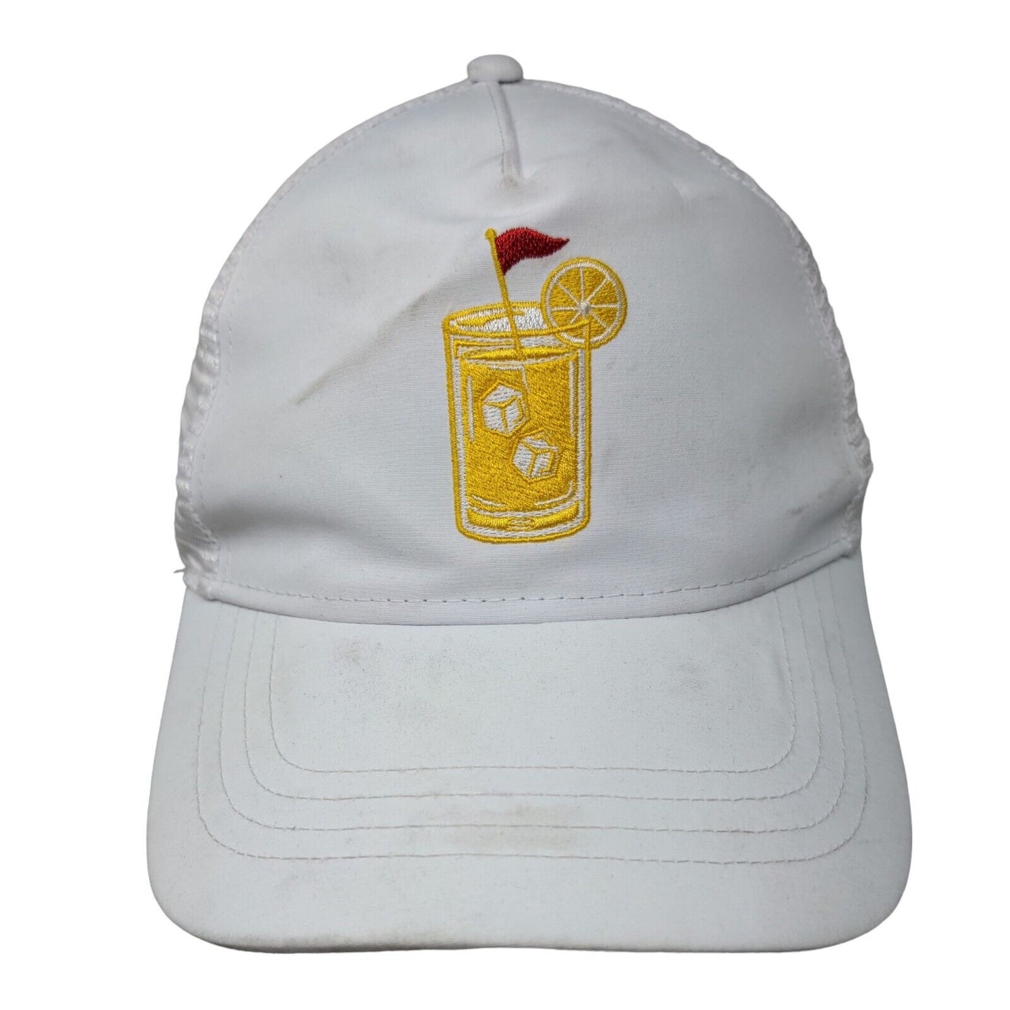 Lemonade Snapback Mesh Back Trucker Hat White One Size Athletic Works
