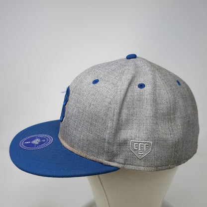Ebbets Field Flannels Baseball Cap Gray Blue 8 Brooklyn Royal Giants Fitted Hat