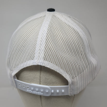 Summer Lawns Snapback Trucker Hat Black One Size Adjustable Mesh Back Richardson