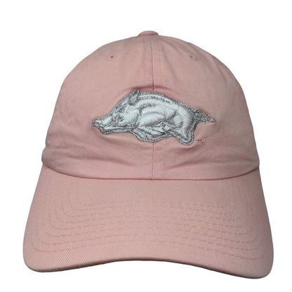 Twins Enterprise Women's Slideback Hat Pink OSFA Embroidered Arkansas Razorbacks