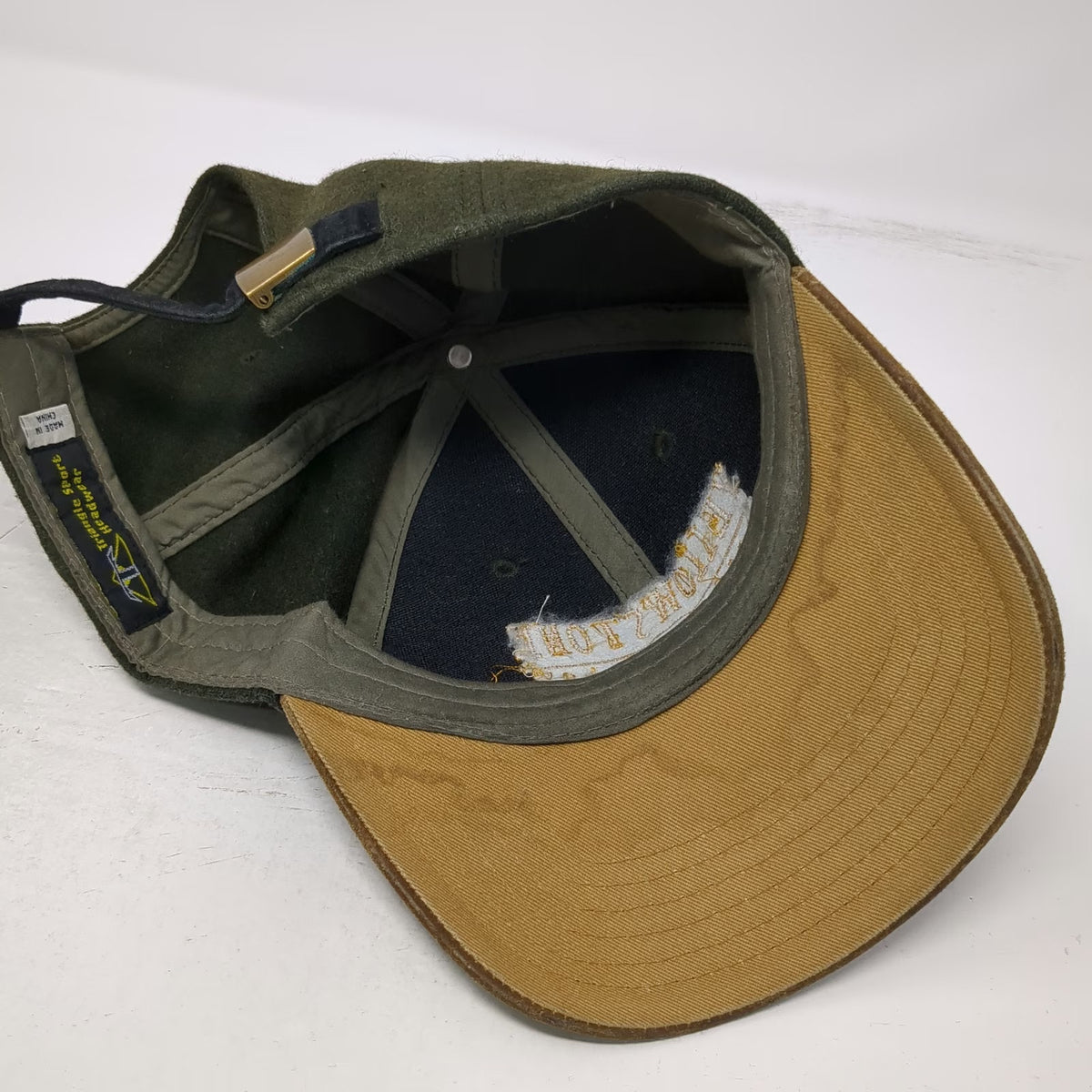 Triangle Sport Green One Size Baseball Cap Yellowstone National Park Brown Brim