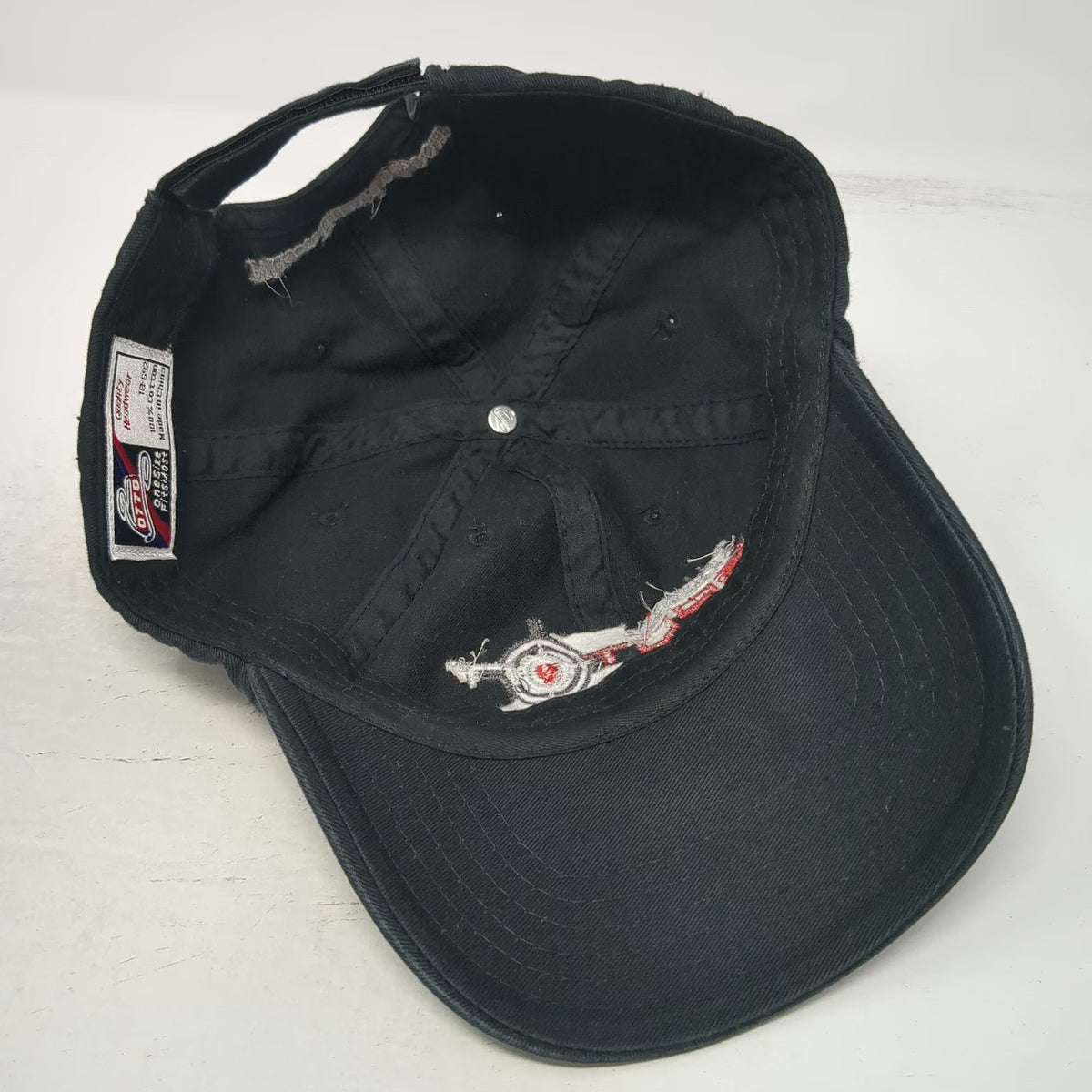 Otto Baseball Cap Black One Size Nikon Hunting Spot On Target Logo Strapback Hat
