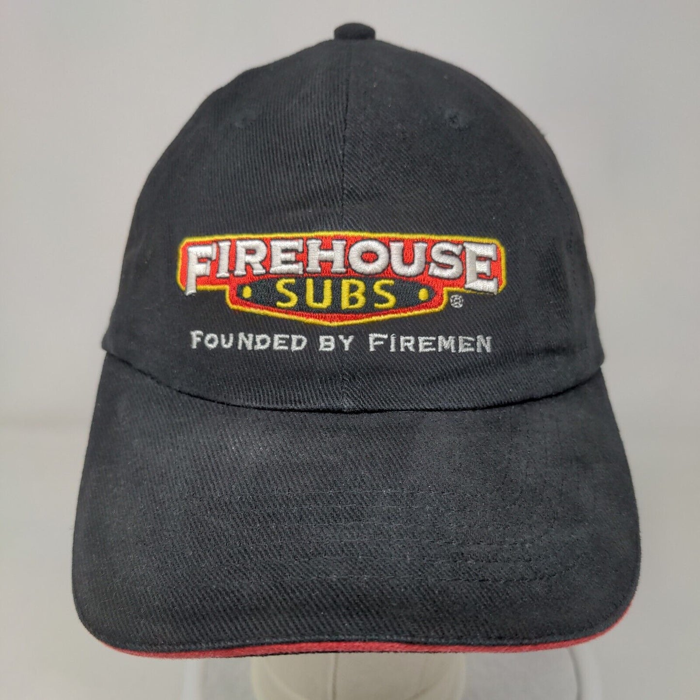 Firehouse Subs Founded By Firemen Slideback Hat Black One Size Embroidered