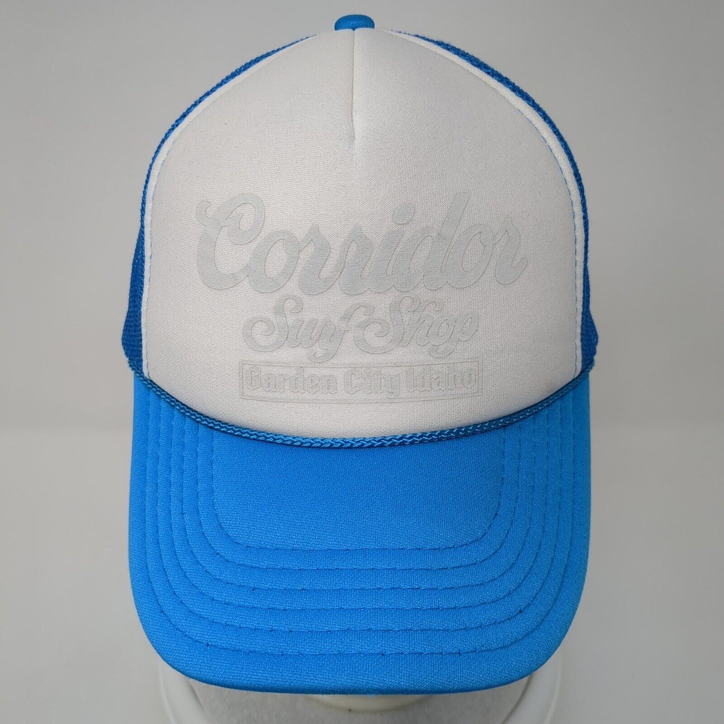 Corridor Surf Shop Garden City Idaho Snapback Trucker Hat Blue OS Rope Otto