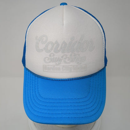Corridor Surf Shop Garden City Idaho Snapback Trucker Hat Blue OS Rope Otto