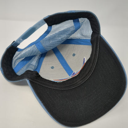 Patagonia Snapback Trucker Hat Blue OS Adjustable Embroidered Mesh Back 6 Panel