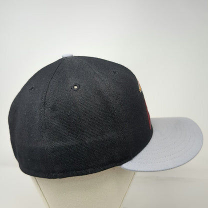 New Era MiLB Salem Keiser Volcanoes Black Gray 7 1/8 Fitted 59Fifty Wool Hat