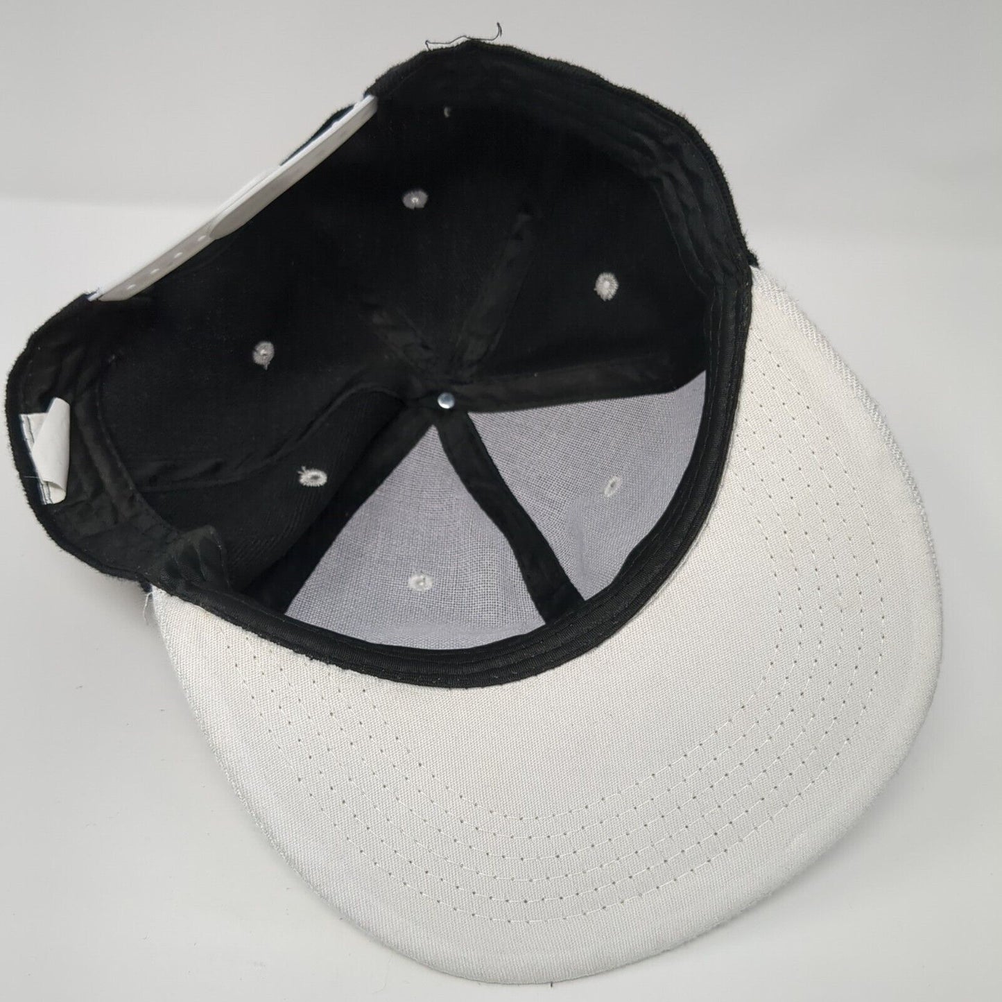 Piano Cross Snapback Hat Black One Size Adjustable Colorblock 6 Panel