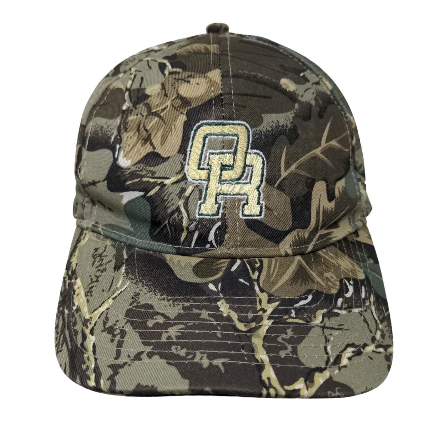 Unbranded Men's Snapback Hat Brown Camo Adjustable Embroidered OR Logo Cotton