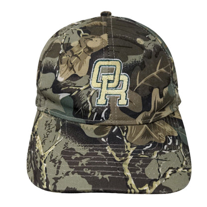 Unbranded Men's Snapback Hat Brown Camo Adjustable Embroidered OR Logo Cotton