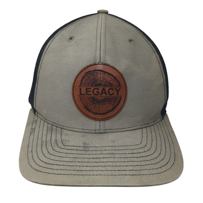 Legacy Snapback Trucker Hat Brown One Size Adjustable Mesh Back Richardson