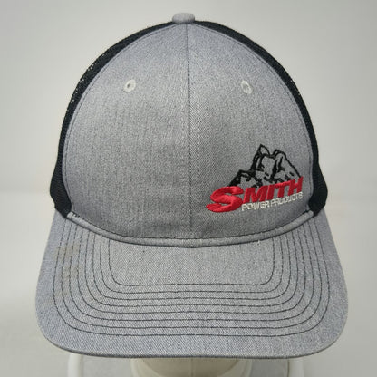 Port Authority Trucker Hat Gray Black Red White OSFM Mesh Snapback Smith Power