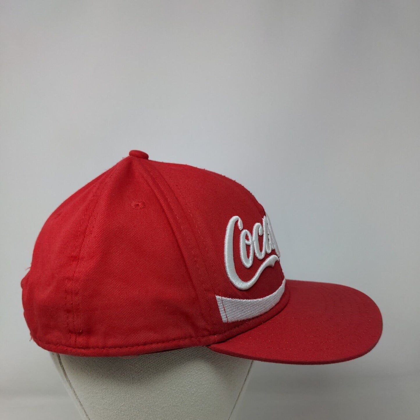 Coca-Cola Snapback Hat Red One Size Adjustable Embroidered Vent Holes