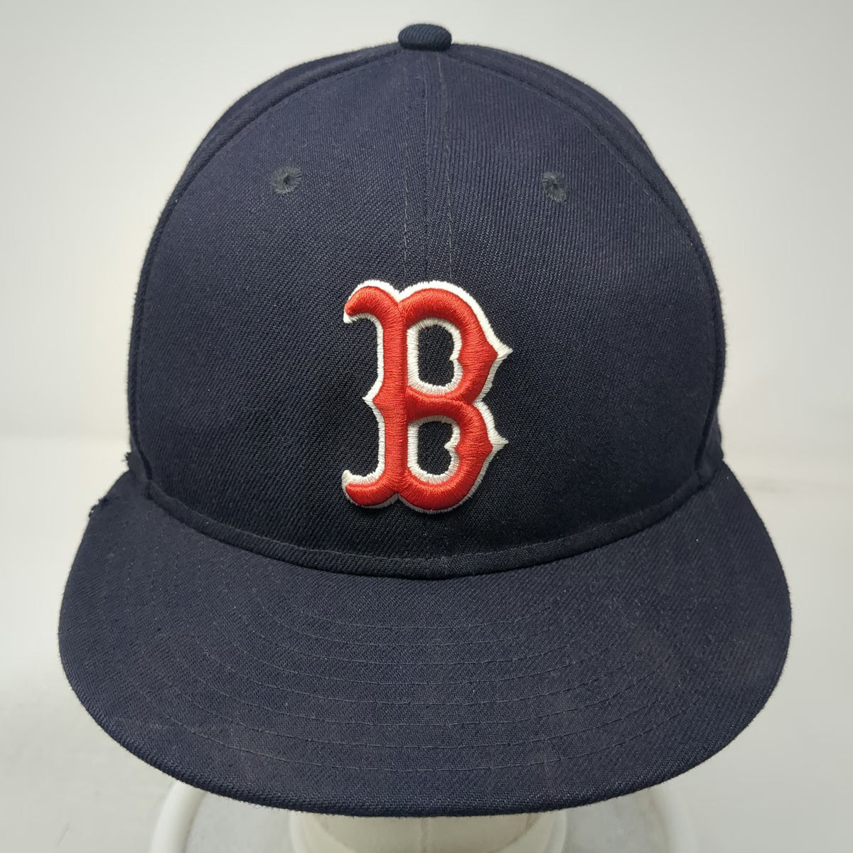 New Era Boston Red Sox MLB Snapback Hat Blue Red White One Size Flat Brim Logo