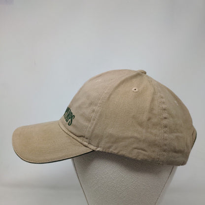 Barney's Pumps BPI Strapback Hat Tan One Size Embroidered Cap America