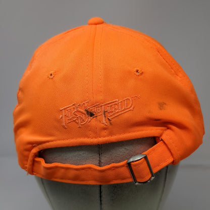 Remington Baseball Cap Orange One Size Blaze Hunting Raised Logo Field Hat Strap