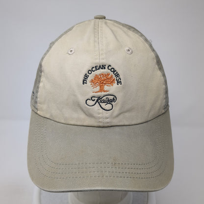 The Ocean Course Kiawah Slideback Hat Brown One Size Adjustable Ahead