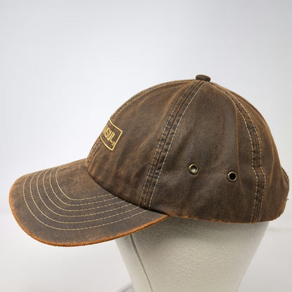 K-Products Baseball Cap Brown One Size Distressed Strapback Ansul Tyco Hat