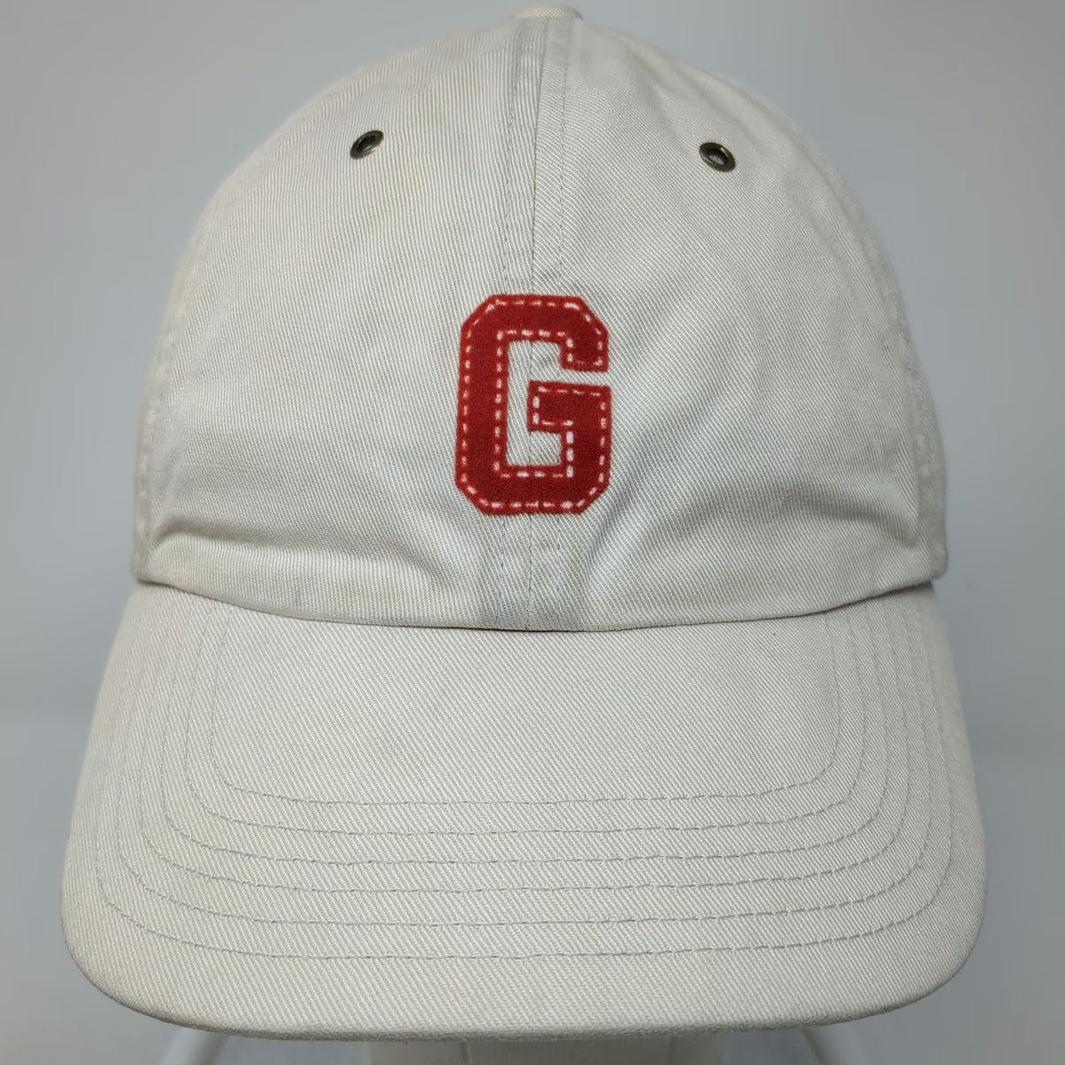 GAP Baseball Cap Beige M Strapback Embroidered G Logo Adjustable Cotton Hat