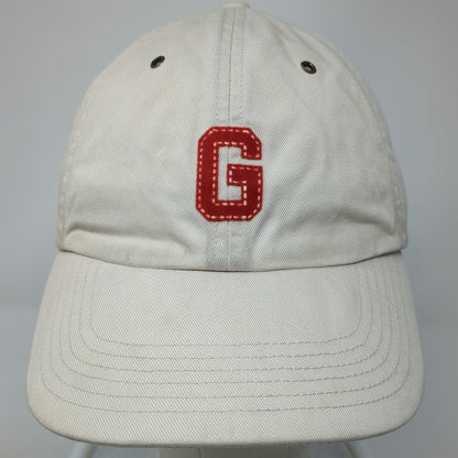 GAP Baseball Cap Beige M Strapback Embroidered G Logo Adjustable Cotton Hat
