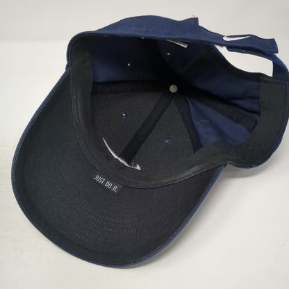 Nike Baseball Cap Blue Adjustable Embroidered Swoosh Just Do It Logo Hat Vintage