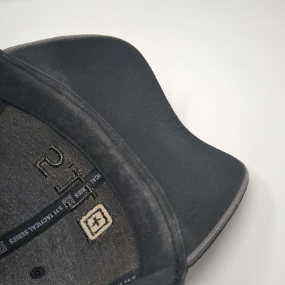 5.11 Tactical Strapback Hat Black One Size Adjustable Embroidered Logo