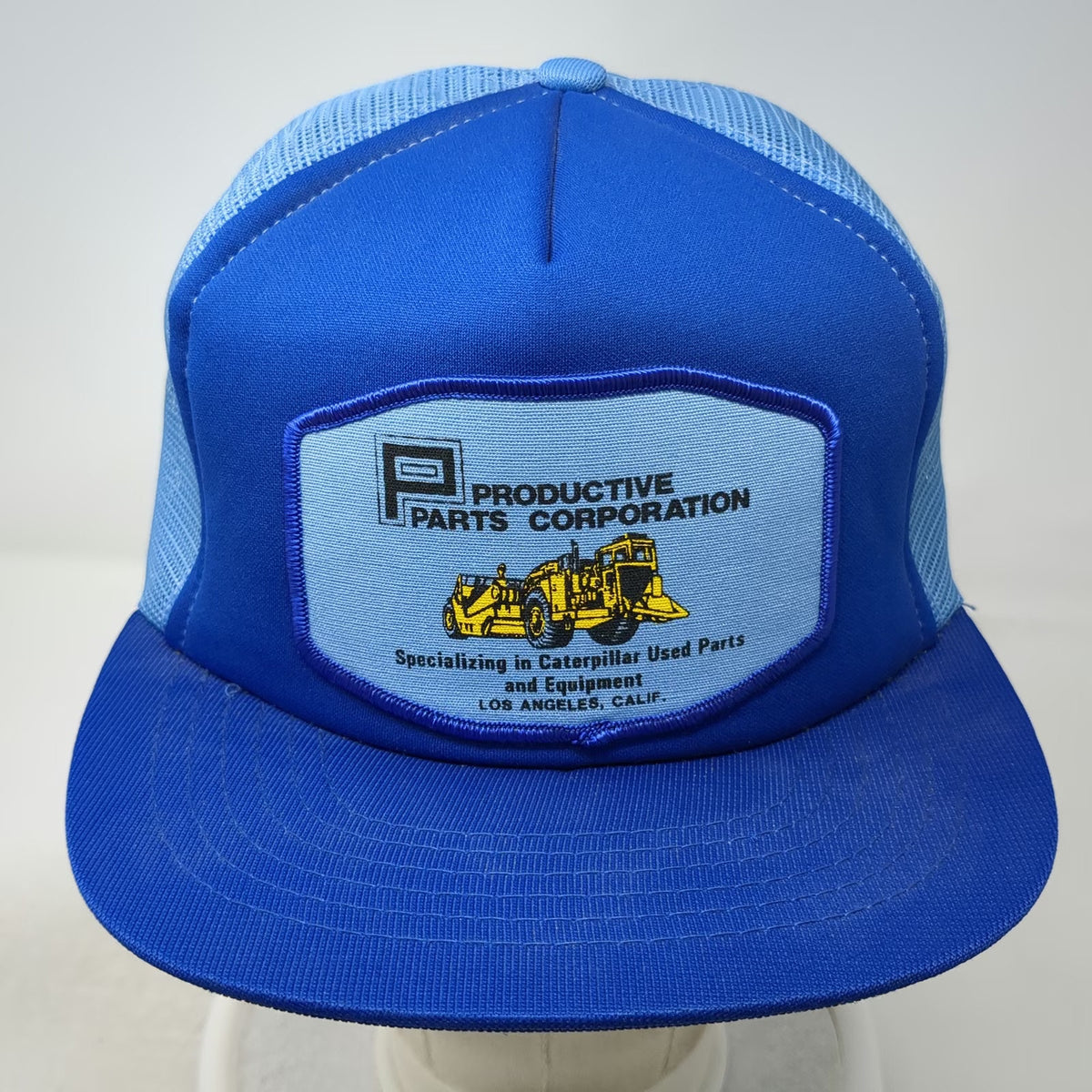 Namark Trucker Hat Blue Productive Parts Caterpillar Equipment Mesh Vintage