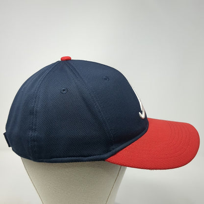 Atlanta Braves MLB OC Sports Baseball Cap Blue Red White OSFM Hat Curved Brim