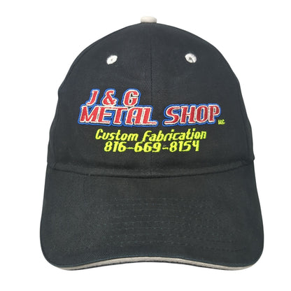 J&G Metal Shop Custom Fabrication Strapback Hat Black One Size Otto