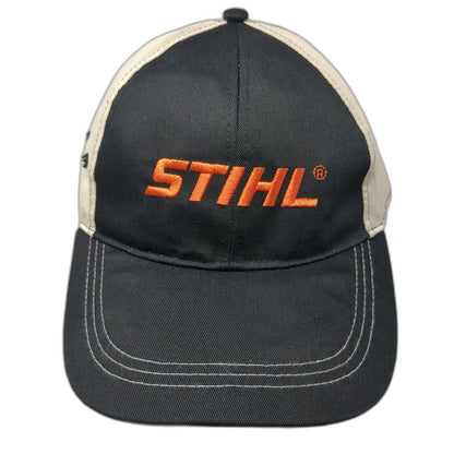 Stihl Outfitters Baseball Cap Black Beige Orange One Size Strapback Logo Hat