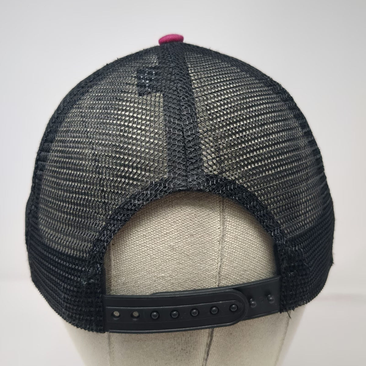 Red Rock Bicycle Co. Pink OSFM Trucker Hat Snapback Mesh Back Utah Gear Patch
