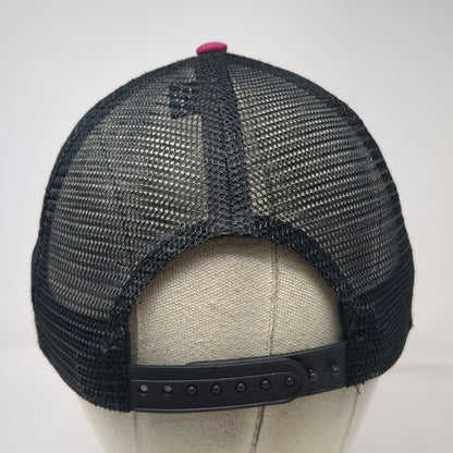 Red Rock Bicycle Co. Pink OSFM Trucker Hat Snapback Mesh Back Utah Gear Patch