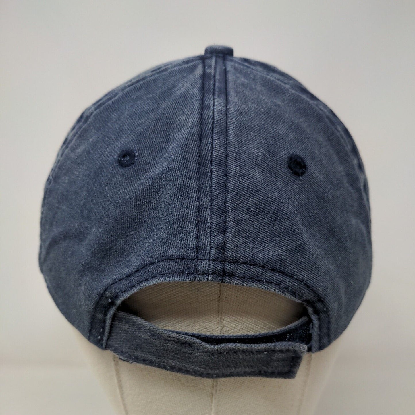 Destin 1984 Strapback Hat Blue One Size Adjustable Embroidered Lucky 7 Cotton