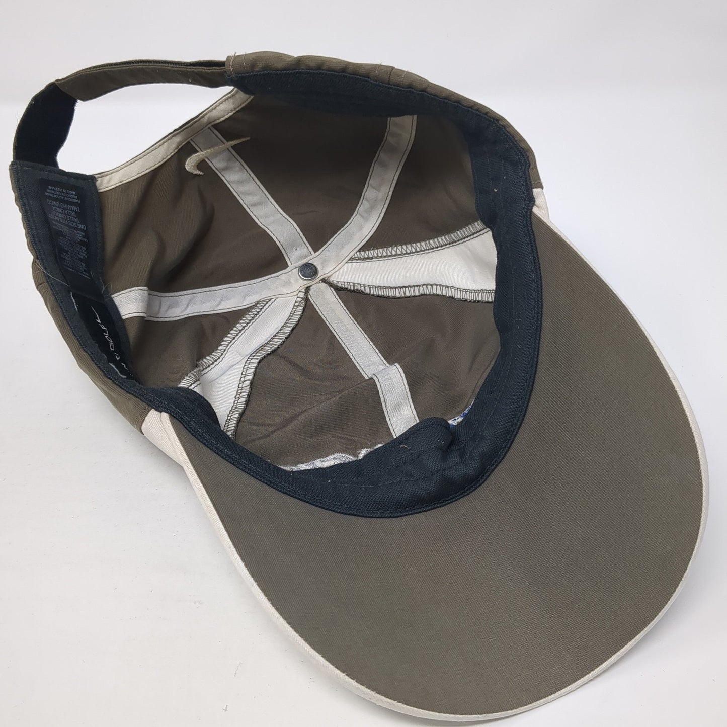 RitePack Strapback Hat Brown One Size Adjustable Nike Golf Embroidered